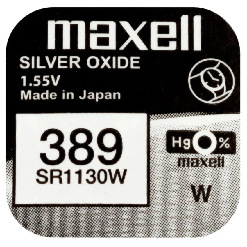 Maxell Silveroxid Batteri SR1130W 389
