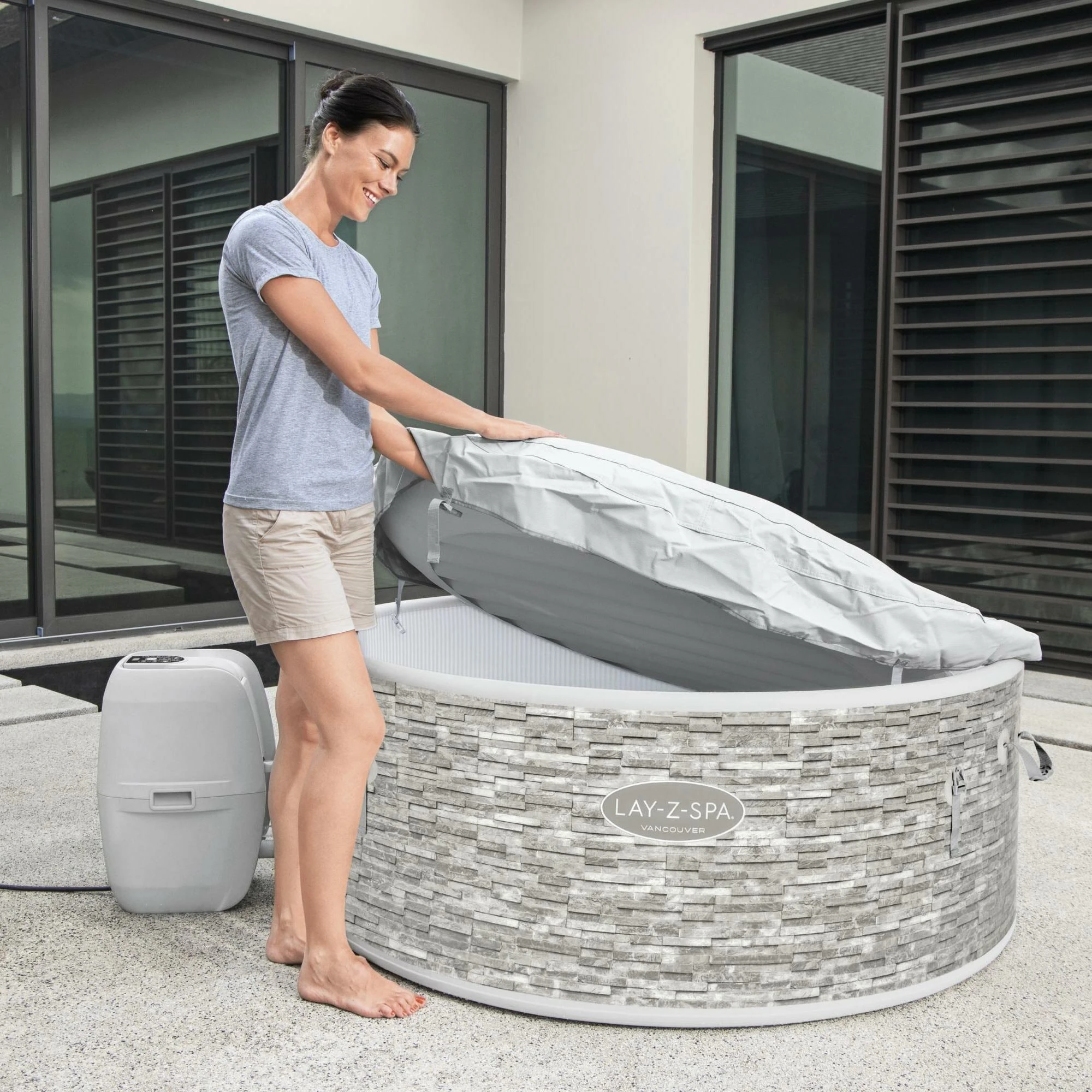 Bestway Lay-Z-Spa Vancouver AirJet Plus Uppblåsbart Spabad - Bild 4