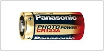 Batteri CR123 Panasonic 1-pack