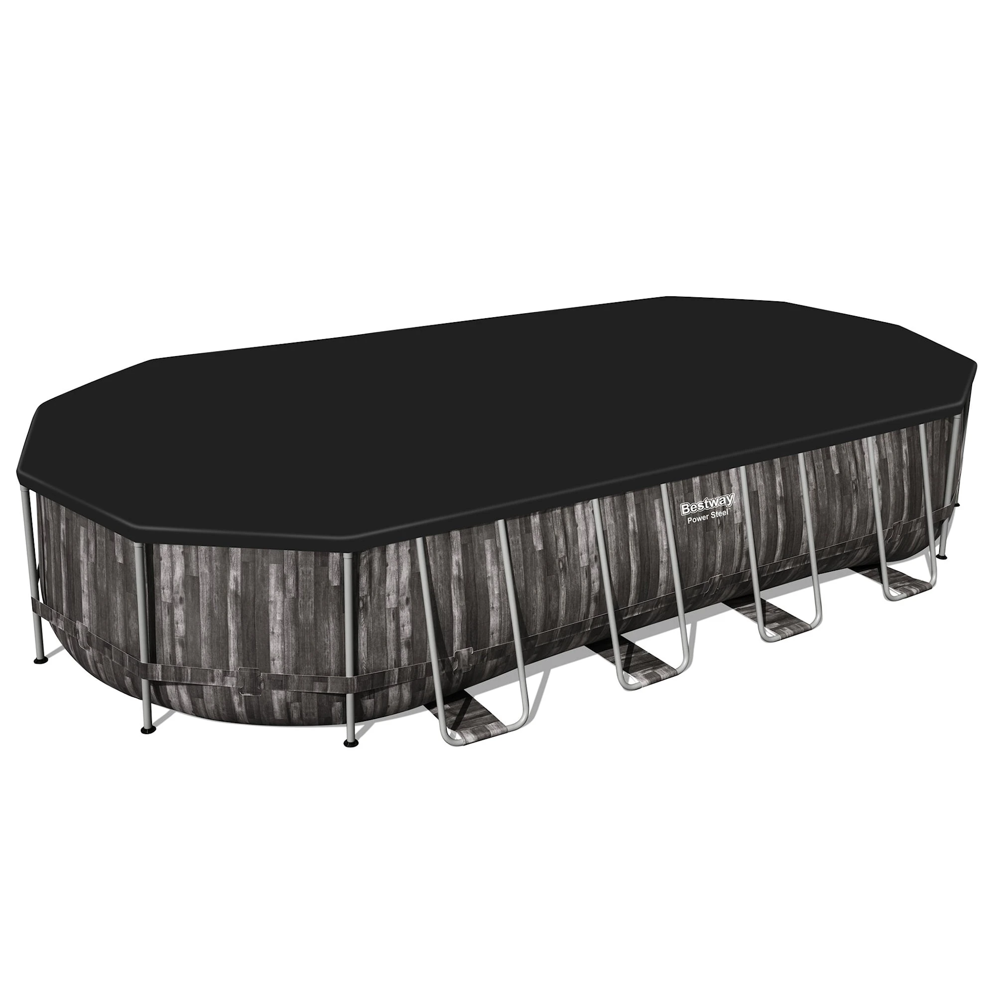 Bestway Ovanmarkpool Power Steel Oval - 7,32 X 3,66 M (5611T) - Bild 3