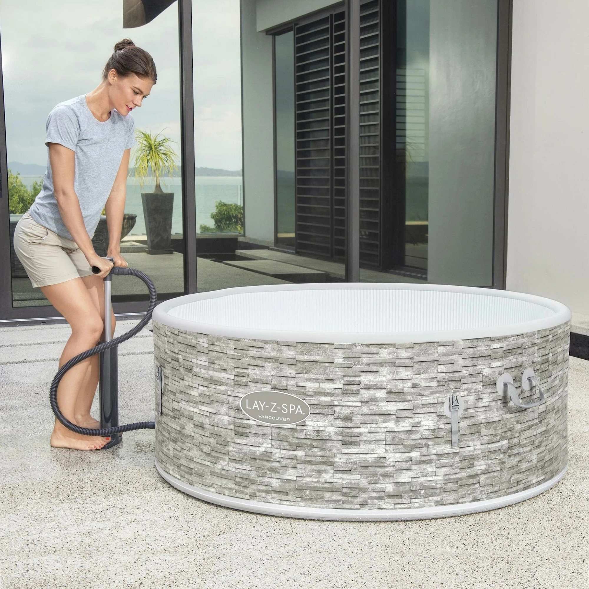 Bestway Lay-Z-Spa Vancouver AirJet Plus Uppblåsbart Spabad - Bild 6