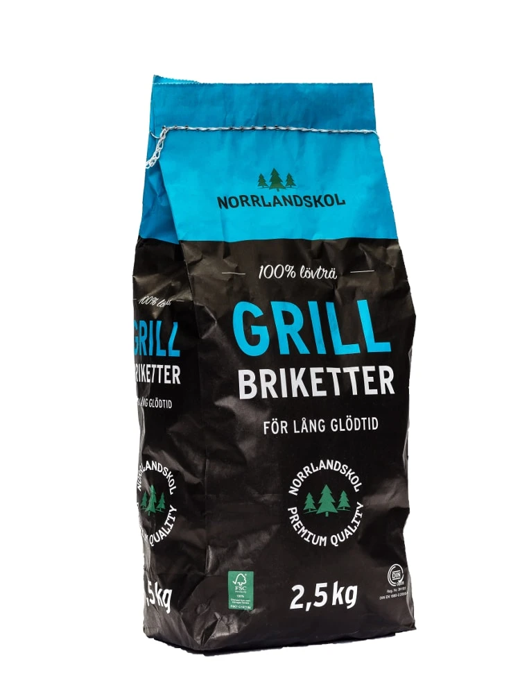 Norrlandskol Grillbriketter 2,5 Kg