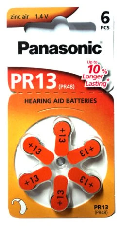 Panasonic Hörapparatsbatteri Pr13 Orange