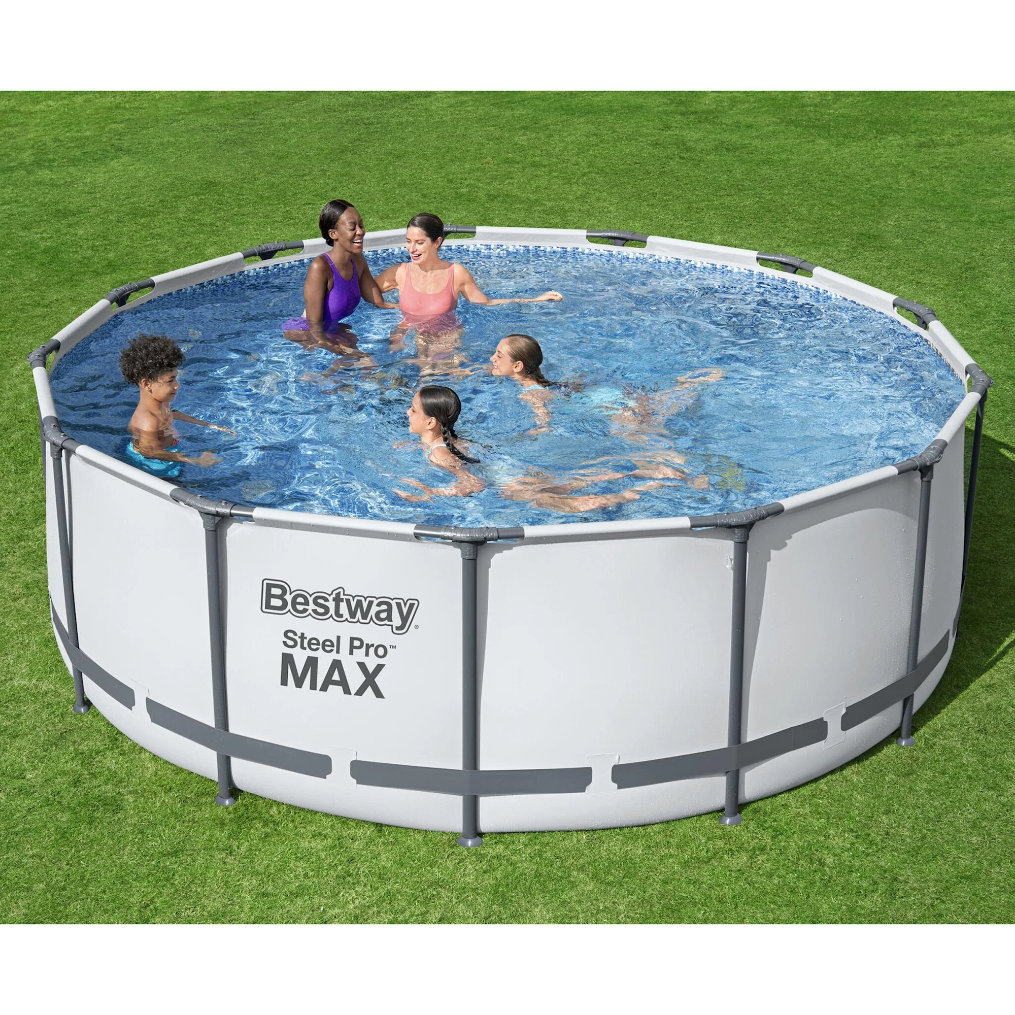 Bestway Rund Ovanmarkpool 3,96m, 1,2m Djup Steel Pro MAX (5618W) - Bild 2