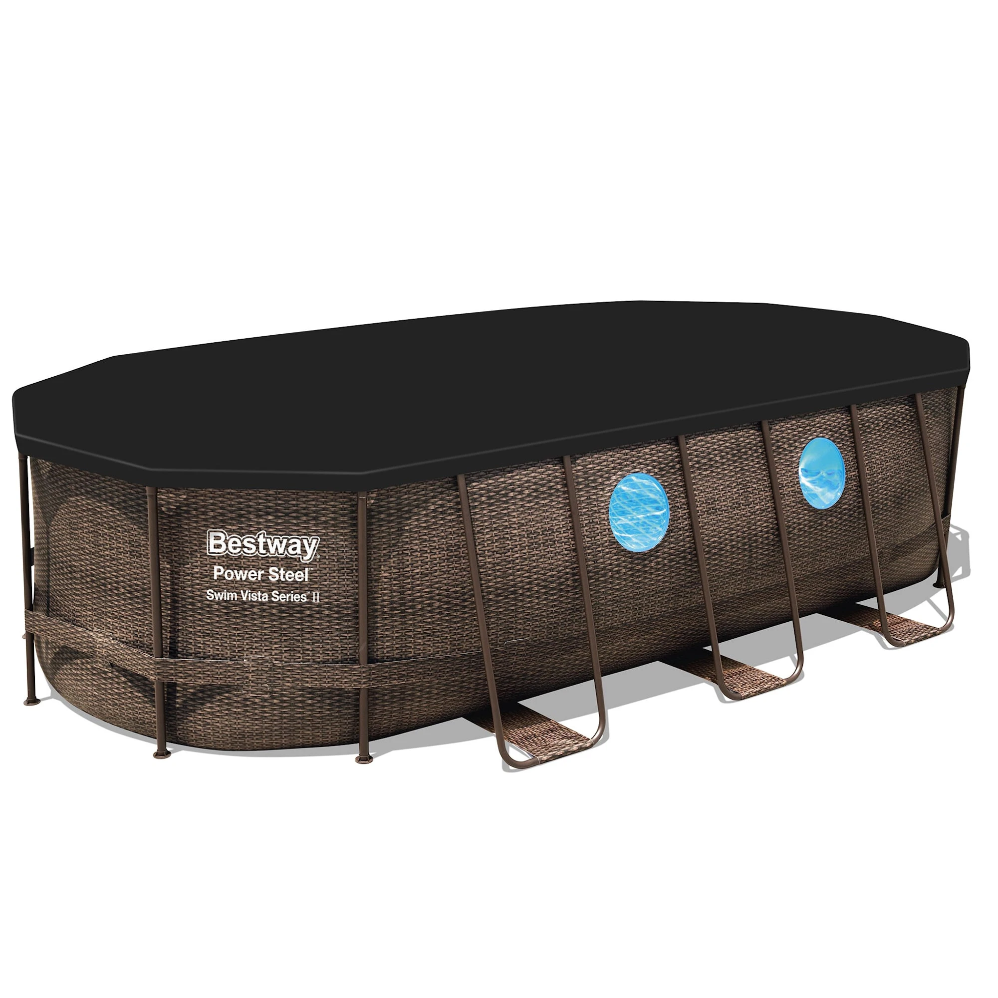 Bestway Power Steel Swim Vista II Pool Set 5.49x2.74x1.22m Oval - Bild 3