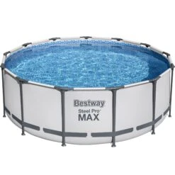 Bestway Rund Ovanmarkpool 3,96m, 1,2m Djup Steel Pro MAX (5618W)