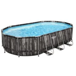Bestway Ovanmarkpool Power Steel Oval - 6,10 X 3,66 M (5611R)