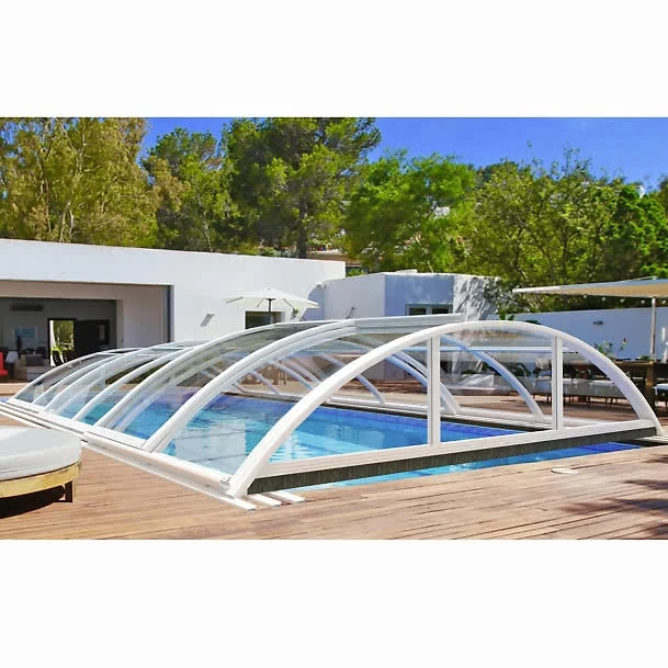 Metalcraft Pooltak 3x6m, 4 Mm Klar Kanalplast, Alu - Bild 2