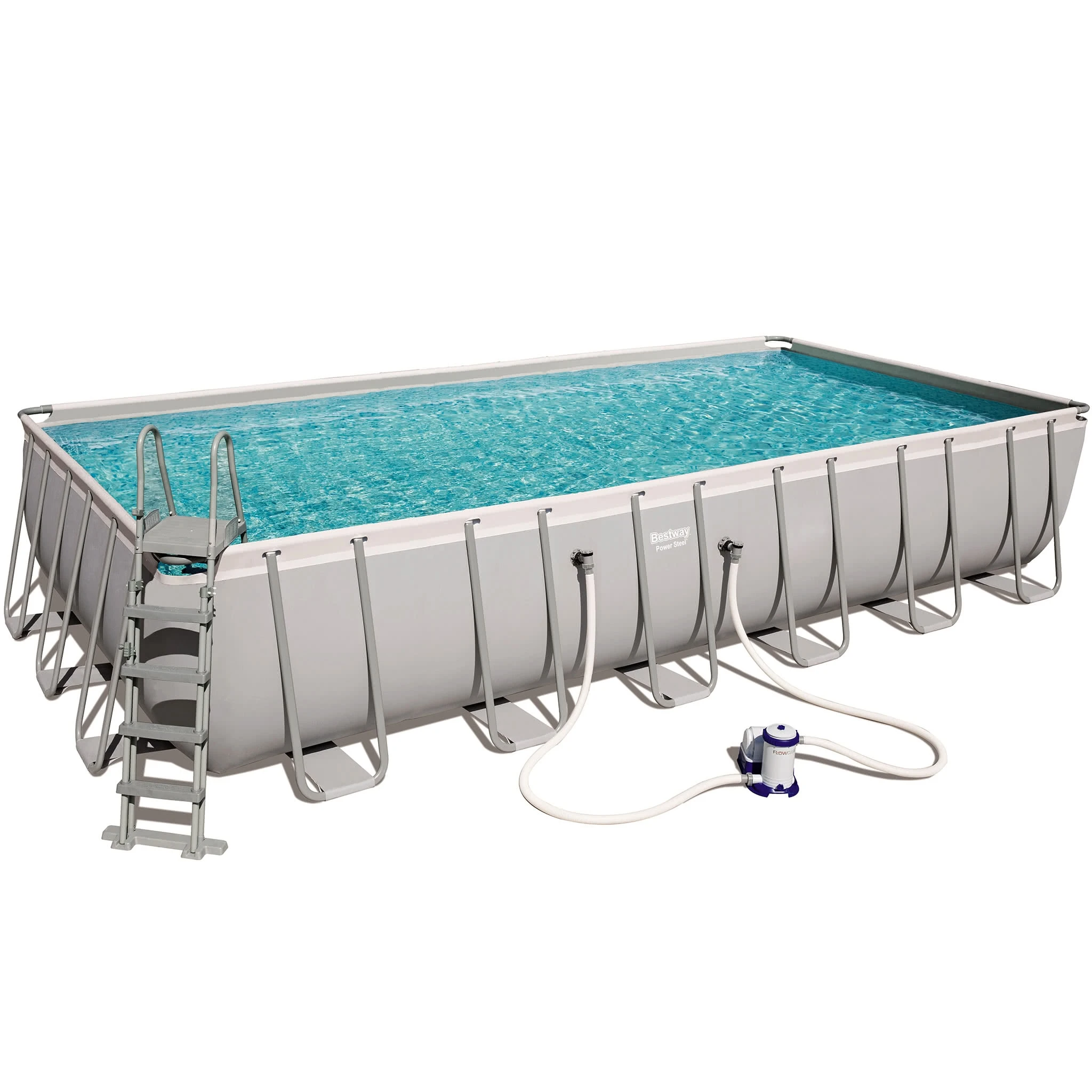 Bestway Ovanmarkpool 7,3 X 3,7 M Power Steel Rectangular (56474)