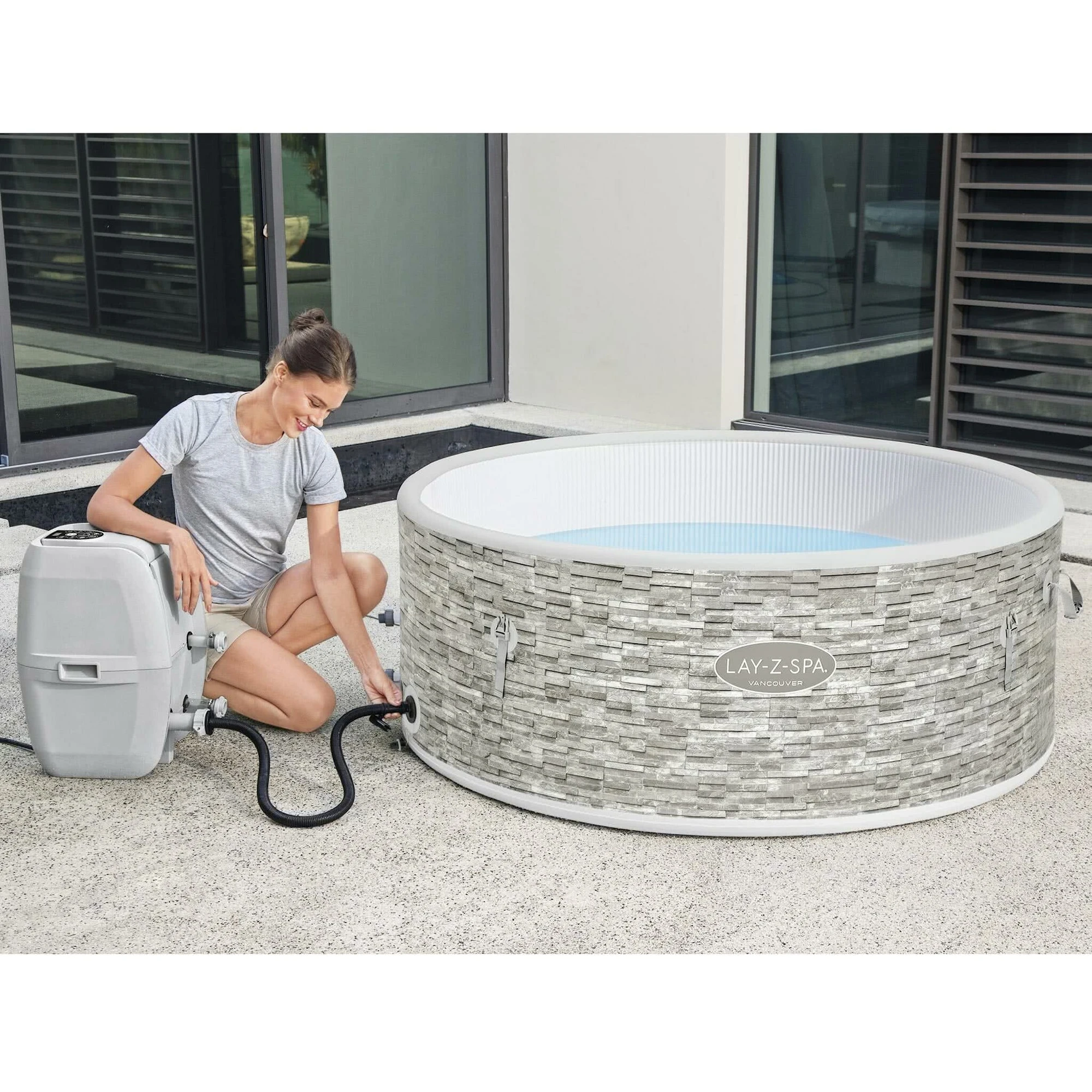 Bestway Lay-Z-Spa Vancouver AirJet Plus Uppblåsbart Spabad - Bild 2