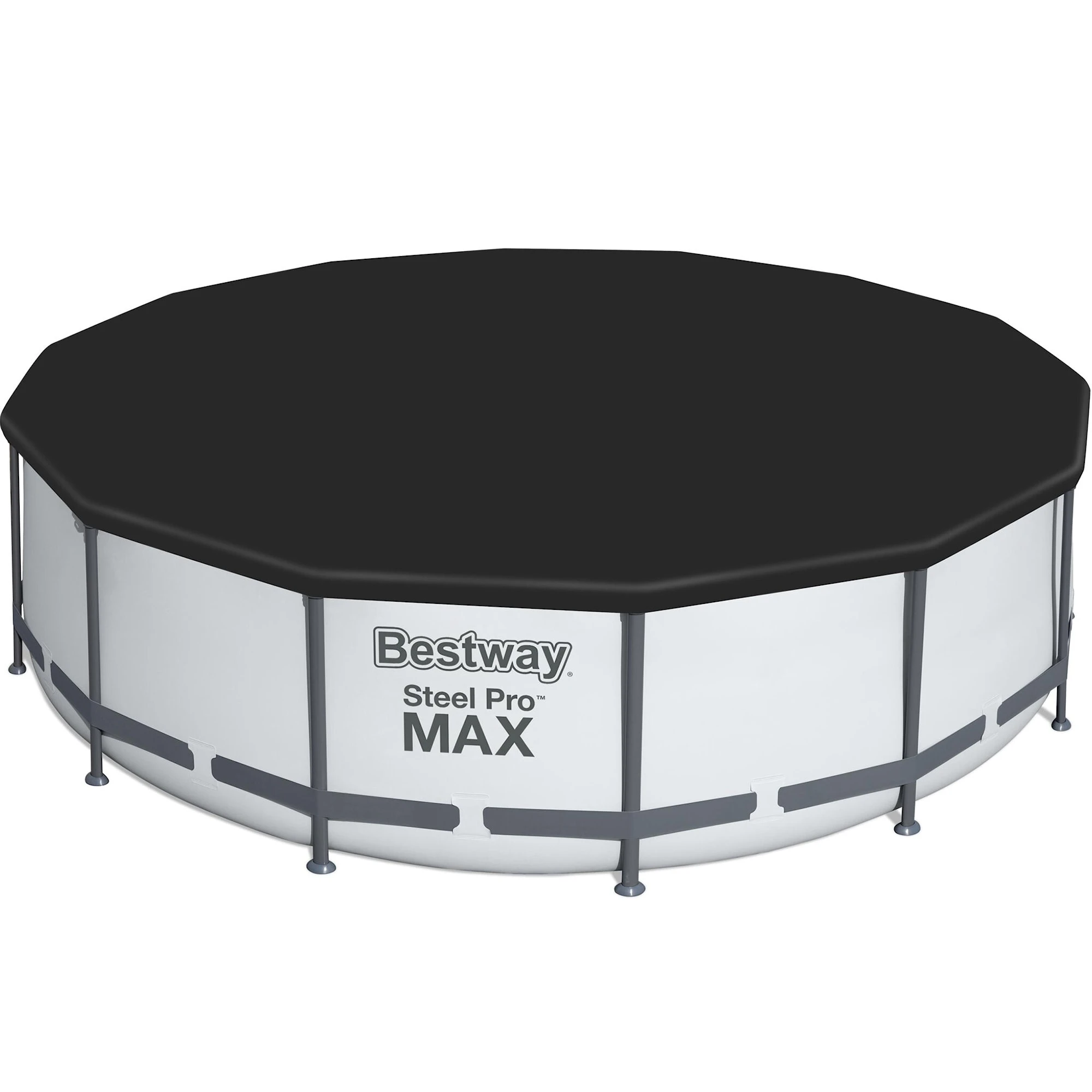 Bestway Rund Ovanmarkpool 3,96m, 1,2m Djup Steel Pro MAX (5618W) - Bild 4