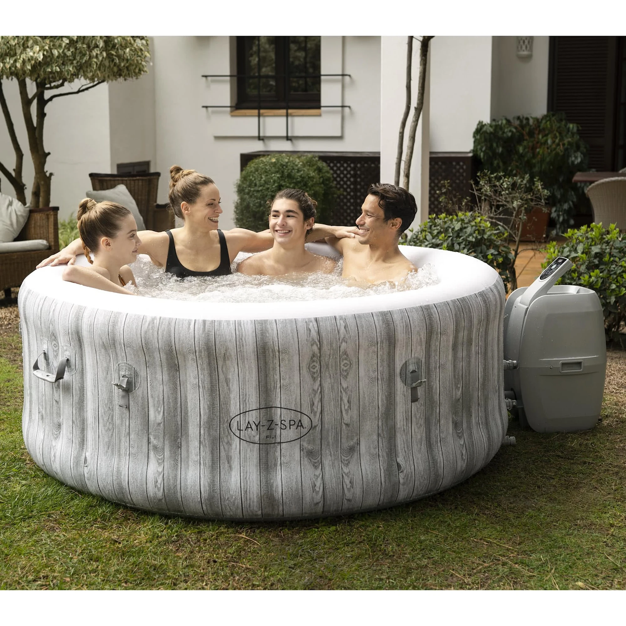 Bestway Lay-Z Spa Fiji Airjet Uppblåsbart Spabad 2-4 Personer - Bild 3