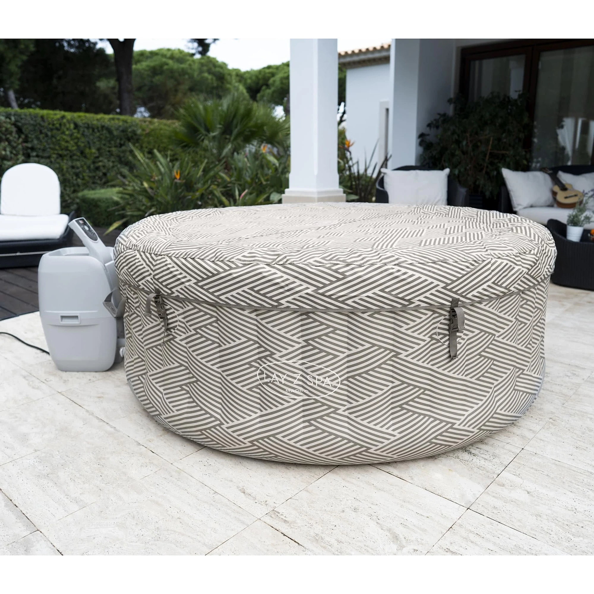 Bestway Lay-Z Spa Madrid AirJet Uppblåsbart Spabad 2-4 Personer - Bild 3