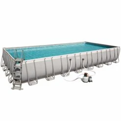 Bestway Ovanmarkpool 9,6 X 4,9 M Power Steel Rectangular (56623)