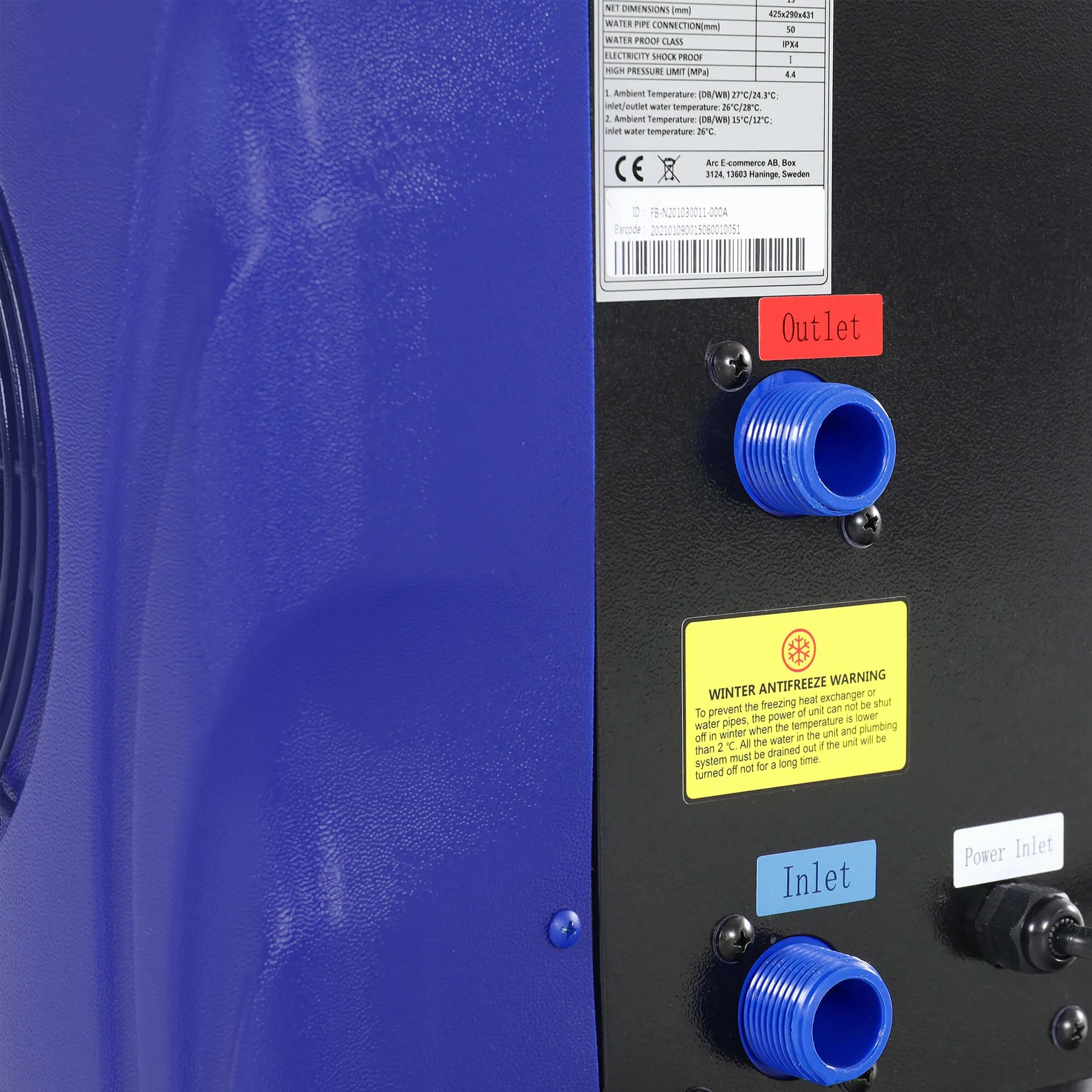 Lyfco Poolvärmepump Splash 3,4kW Till Ovanmarkspool - Bild 6