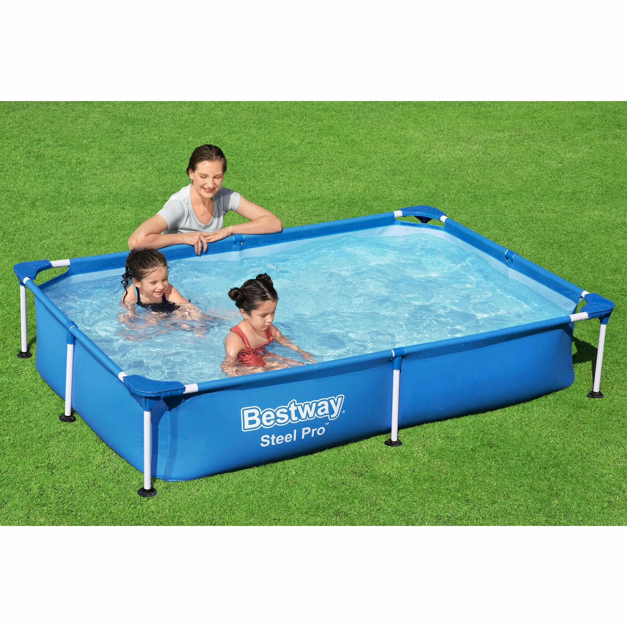 Bestway Rektangulär Ovanmarkpool 2,21 X 1,5 M Steel Pro - Bild 2